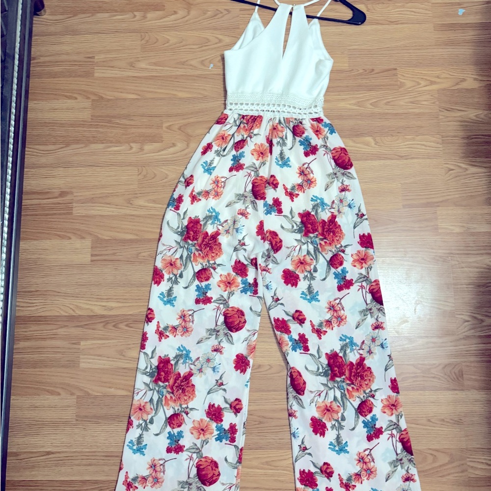 Trac floral romper